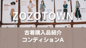 【ZOZOTOWN】古着購入品紹介・コンディションA