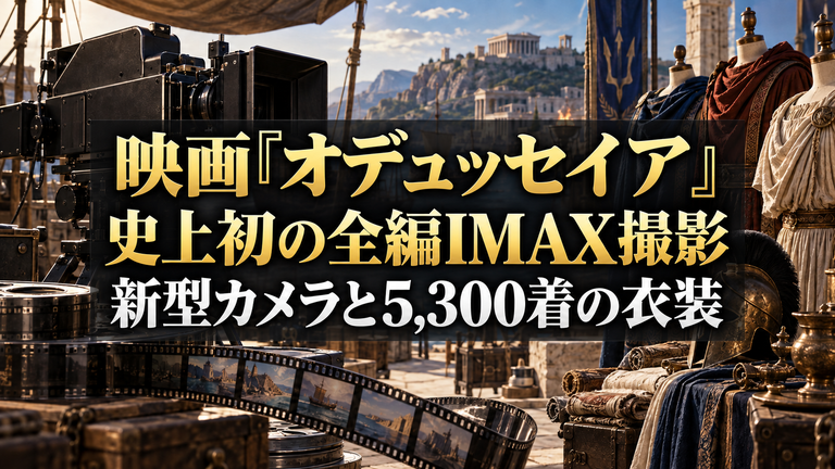 映画『オデュッセイア』のIMAXは何がすごい？史上初の全編撮影・新型カメラと5,300着の衣装