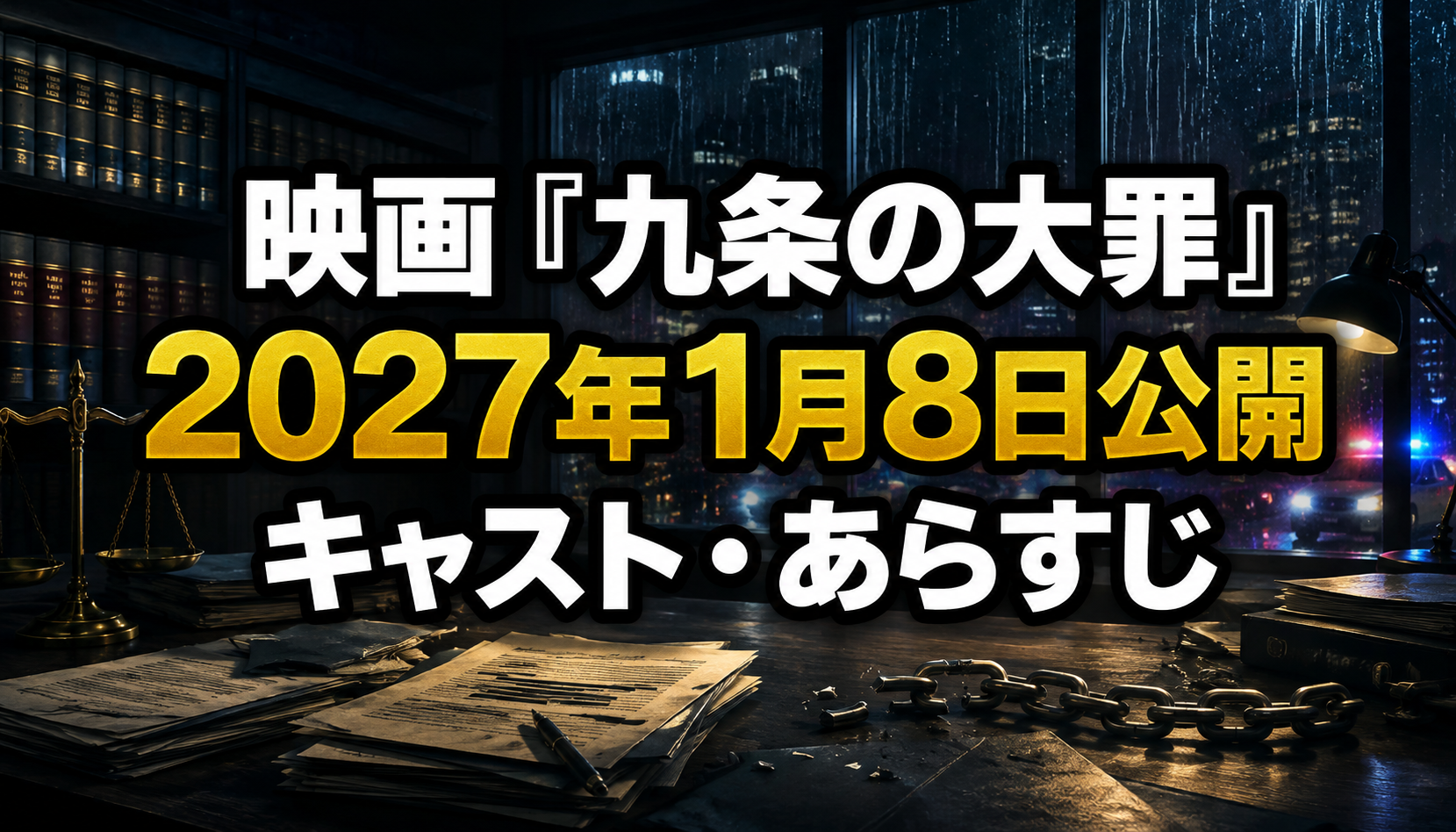 映画『九条の大罪』公開日はいつ？キャスト・あらすじ・ドラマの続きと最新情報
