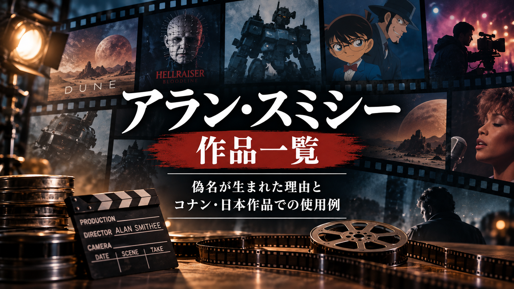 アラン・スミシー作品一覧｜偽名が生まれた理由とコナン・日本作品での使用例