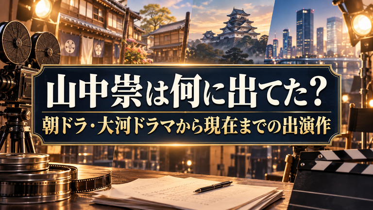 山中崇は何に出てた？朝ドラ・大河ドラマから現在までの出演作